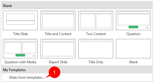 Creating and Using Slide Templates