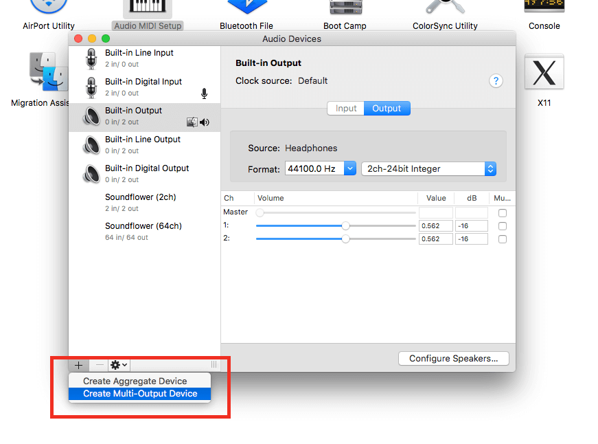 macos multiple audio output