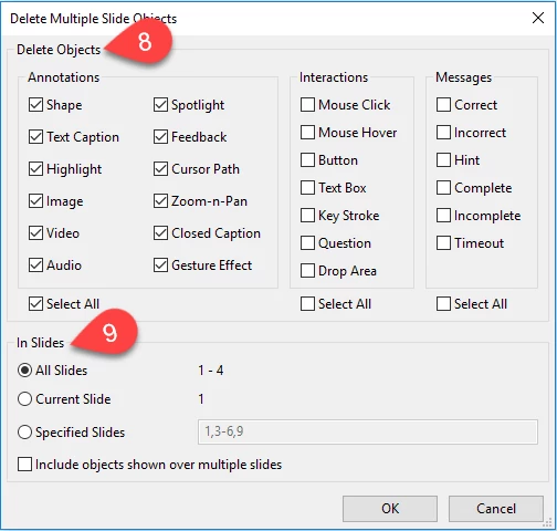 Inserting and Deleting Multiple Objects 