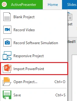 convert Powerpoint into video with ActivePresenter