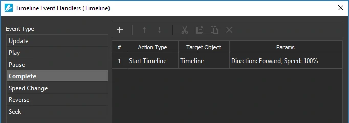 Use event actions and timeline triggers to add interactivity.