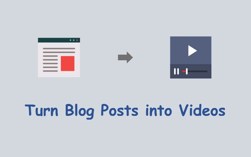 turn blog posts into videos