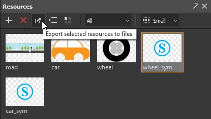 Export symbols for reusing and sharing.