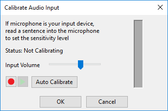 Calibrate audio-record microphone audio