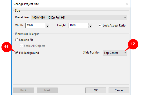Change Project Size In Activepresenter 7