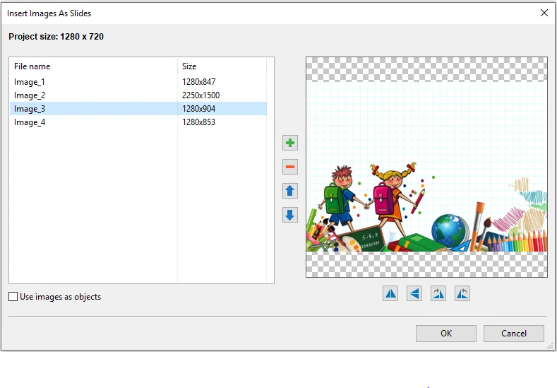 Insert Image as Slide in ActivePresenter 7