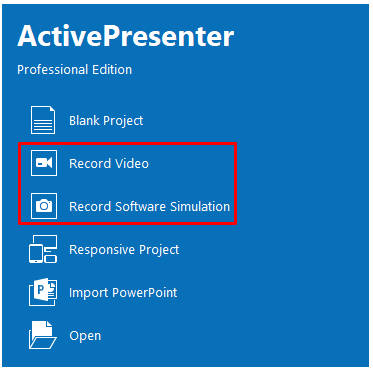 How to Start and Stop Recording in ActivePresenter 7