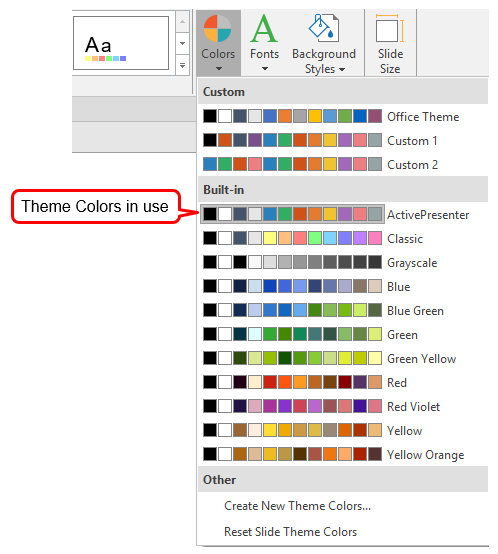 Working with Theme Colors