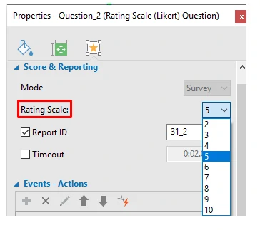 Rating Scale Question in ActivePresenter