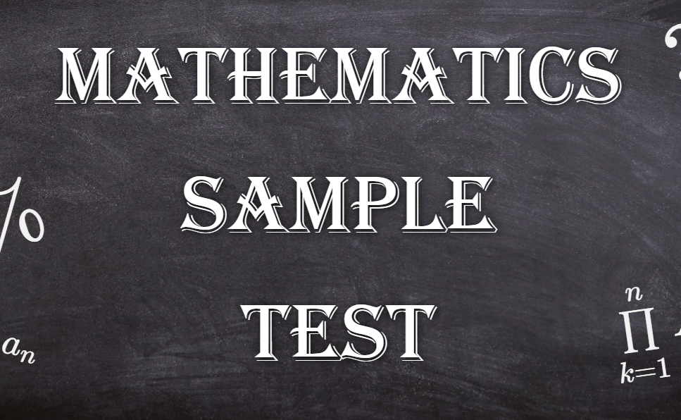 Mathematics Test