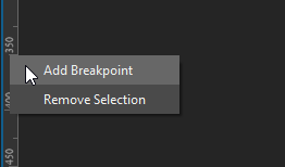 Add breakpoints on the Canvas rulers.