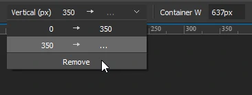 Remove breakpoints on the Responsive toolbar.