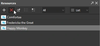Remove Google fonts from the Resources pane.