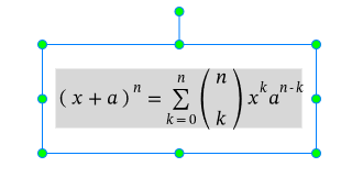 Example of inserting an equation
