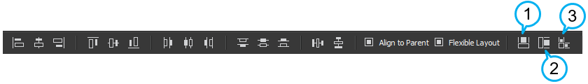 Click Make Same Height in size toolbar.