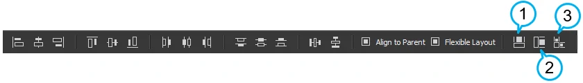 Click Make Same Height in size toolbar.