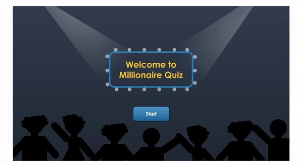 Millionaire quiz game
