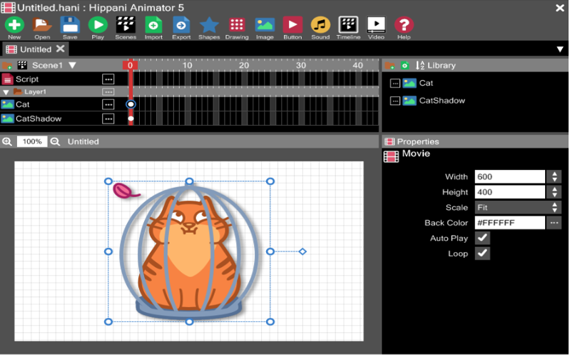 Hippani Animator is widely popular as a full-featured animation creator for the web.