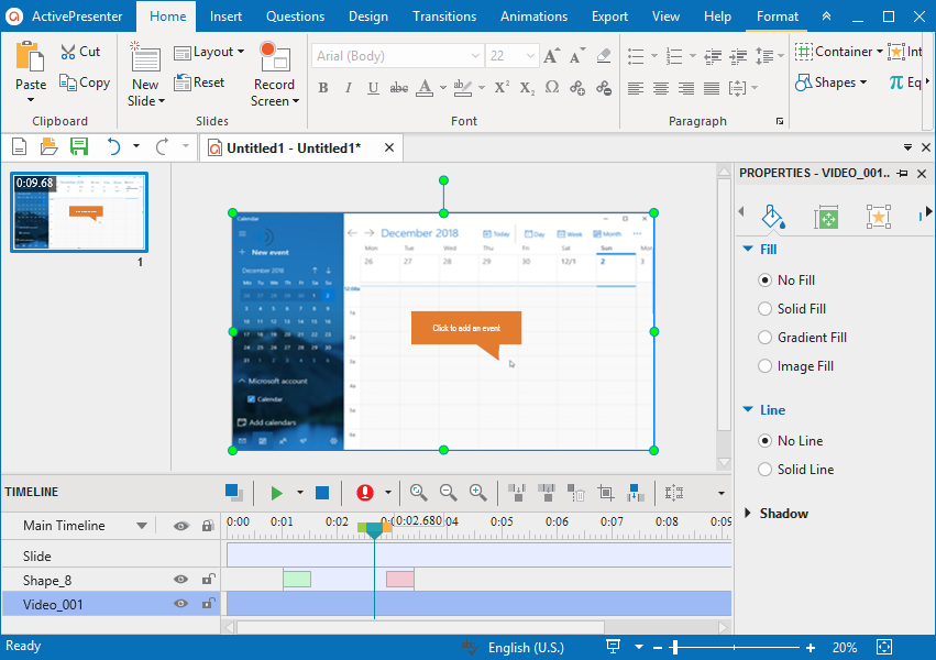 ActivePresenter is a perfect screen recording software for Windows 10.
