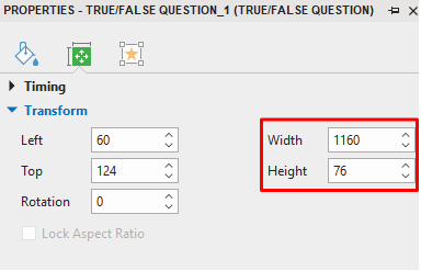 How to Resize the Question Title and the Answer Area