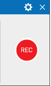 To start recording, click the Record button.