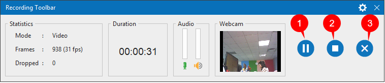 To show the Recording Toolbar dialog, click the ActivePresenter icon in the system tray.
