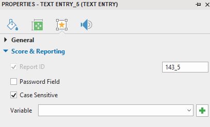 Set Score and Reporting for every Text Entry
