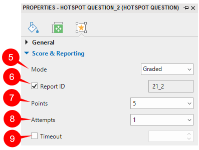 Score & Reporting Hotspot question