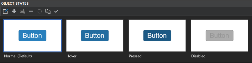 4 Default States of Button
