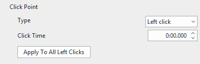 You can convert any point along the cursor path into a click point.