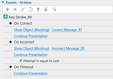 Default Events and Actions for Interaction Objects