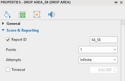 Set Score and Reporting for Interaction Objects
