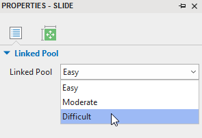 Set difficulty level for pool