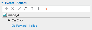 Add action to the Next Slide button