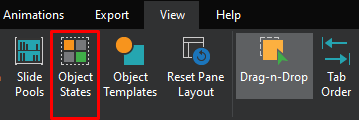 Open the Object States Pane