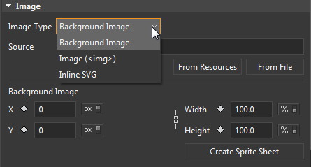 Three image types, which are Background Image, Image (<img loading=