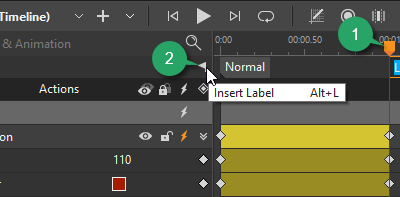 Create Timeline Labels in Saola Animate 3