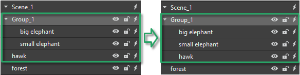 Group elements, Add to group