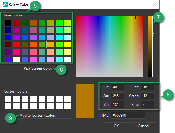 Create Custom Colors