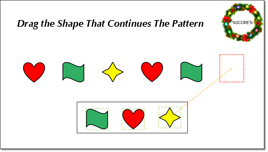 Create Shape Patterns Game Using Drop Area