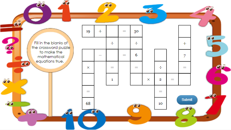 Math Crossword Puzzle Easy To Create With ActivePresenter 8