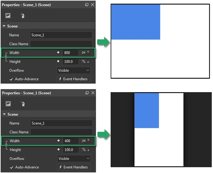 Scene with px to use Flexible Layout