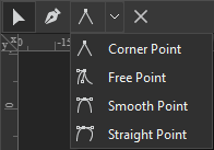 Edit Freeforms by Changing Types of Anchor Points