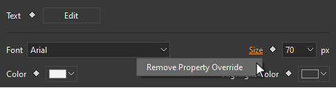 Remove Property and Animation Overrides