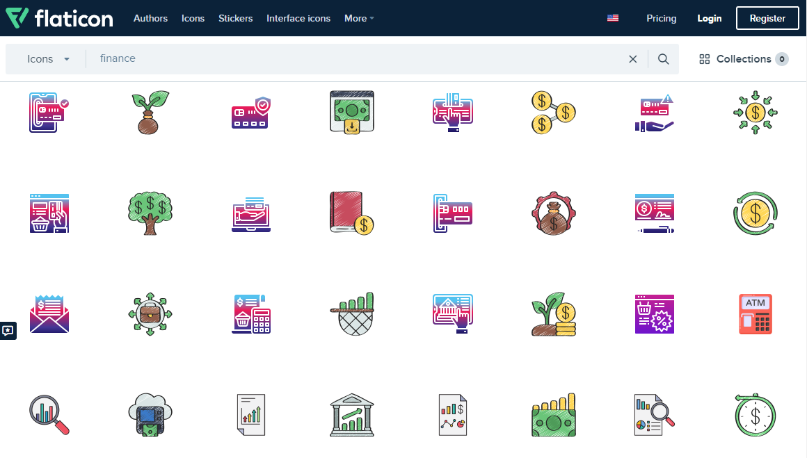 Flaticon helps you to find out exact target icons