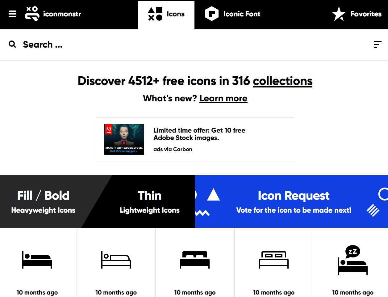 iconmonstr is a powerful icon search engine