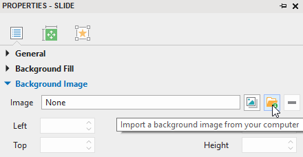 Import slide background image