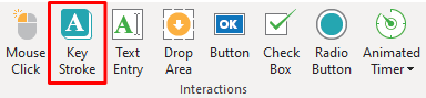 Key Stroke button