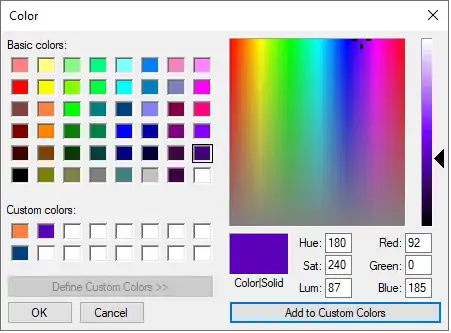 Custom colors in ActivePresenter