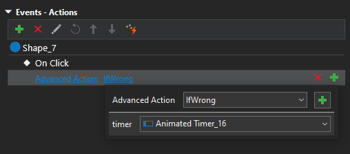 Advanced actions with timer